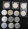QEII COMMEMORATIVE CROWNS x 13 JOB LOT