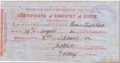 1882 Birth Certificate Railway Clearing System Cachet