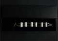 BRACELET CARVED MARBLE & GUN METAL BEAD NEW BOXED