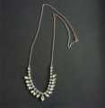 NECKLACE SILVER 925 with HIGHLY REFLECTIVE WHITE STONES