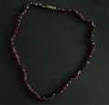 NECKLACE POLISHED GARNET CHIPS 48cm LENGTH