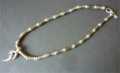 NECKLACE by GRATIS USA TUBE BEADED WITH DESIGN PENDANT