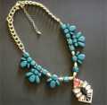 PENDANT by FREEDOM LARGE JEWELED INSECT THICK CHAIN