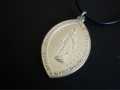 SACRED HEART OF JESUS PENDANT ON NEW CORD