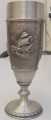 SKS Zinn Germany Pewter High Heel Goblet Nautical Decoration