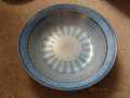 Japan Chikaramachi Thousand Faces Turquoise Bowl 22cm
