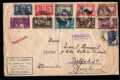 BRAZIL REGISTERED COVER TO GERMANY incl 1935 RED CROSS SET