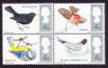 1965 British Birds Shift Of Brown & Ink Double MNH