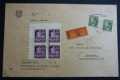 BOHEMIA & MORAVIA REGISTERED COVER PRAG6 / PARAHA 6 34 MIXED FRANKING