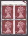 Machin 2d Dark Lake Brown O28NP Horizontal Lined Paper MNH
