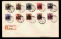 GERMANY 1916 OCCUPATION POLAND CANCELLED POLAND 1919 O/P ADDED REGISTERED COVER