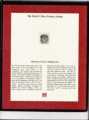 QV Westminster Folder 1862 1/- Green with Certficate