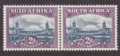 South Africa SG116 1950 2d Bilingual Pair MNH