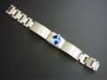 LADIES WATCH TIME DESIGN SELENIUM METALLIC BLUE & STAINLESS STEEL